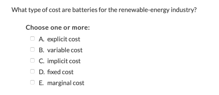 What Type Of Cost Are Batteries For The Renewable-energy Industry?
